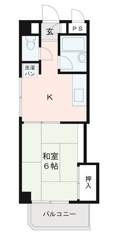 アーシャルハウス片江 間取り