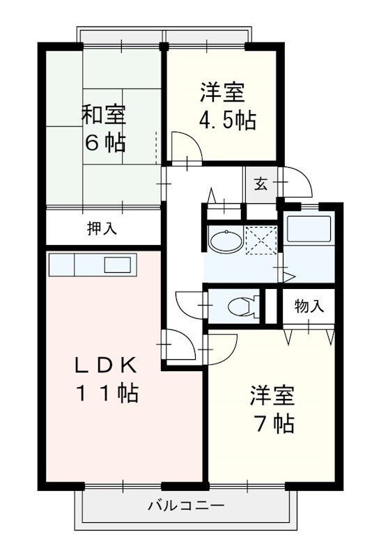 サンビレッジ大野　C棟 間取り